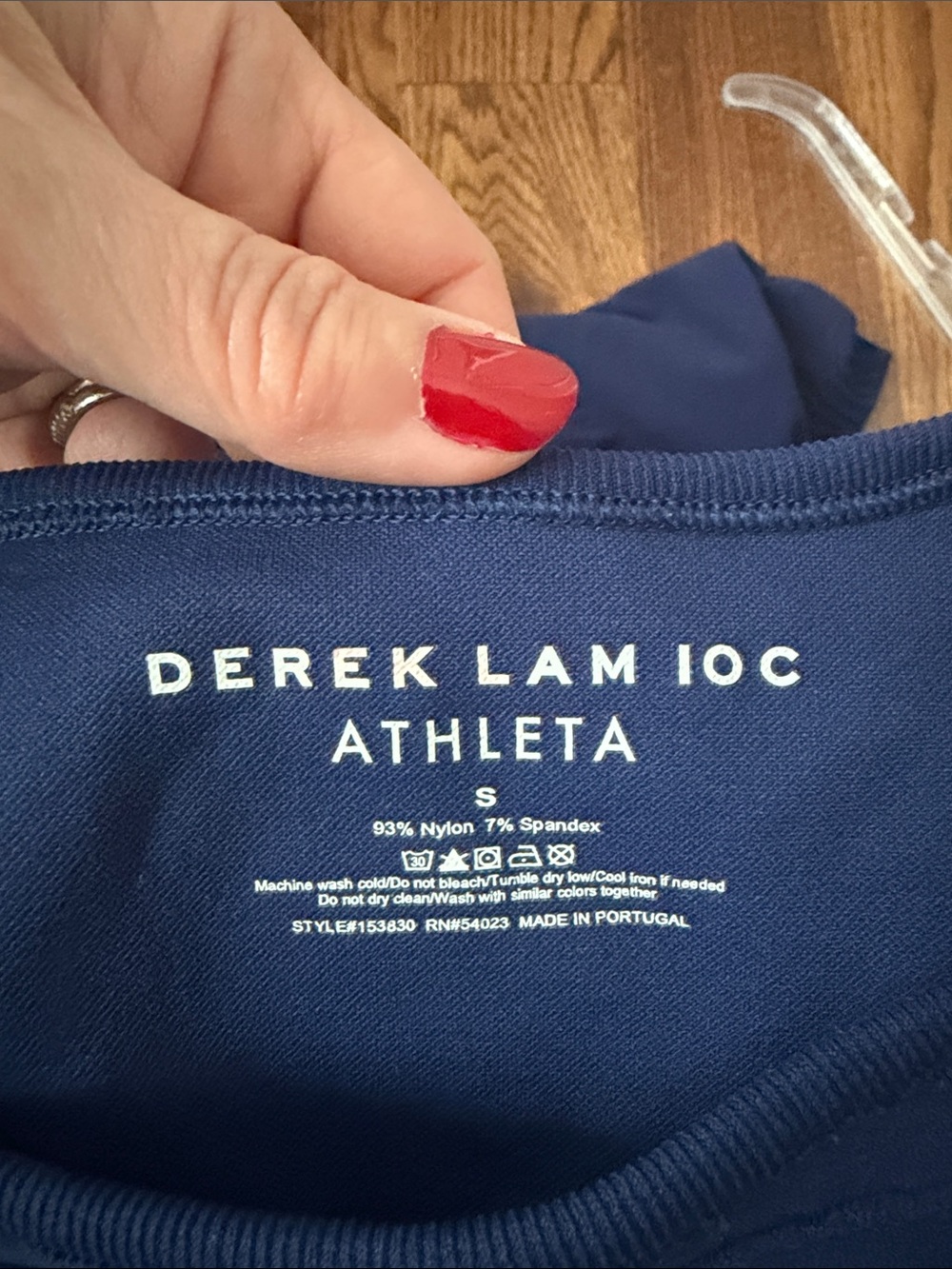 ATHLETA Derek Lam 10C Seamless Union Navy Blue Tank Top Size Small - Picture 4 of 4
